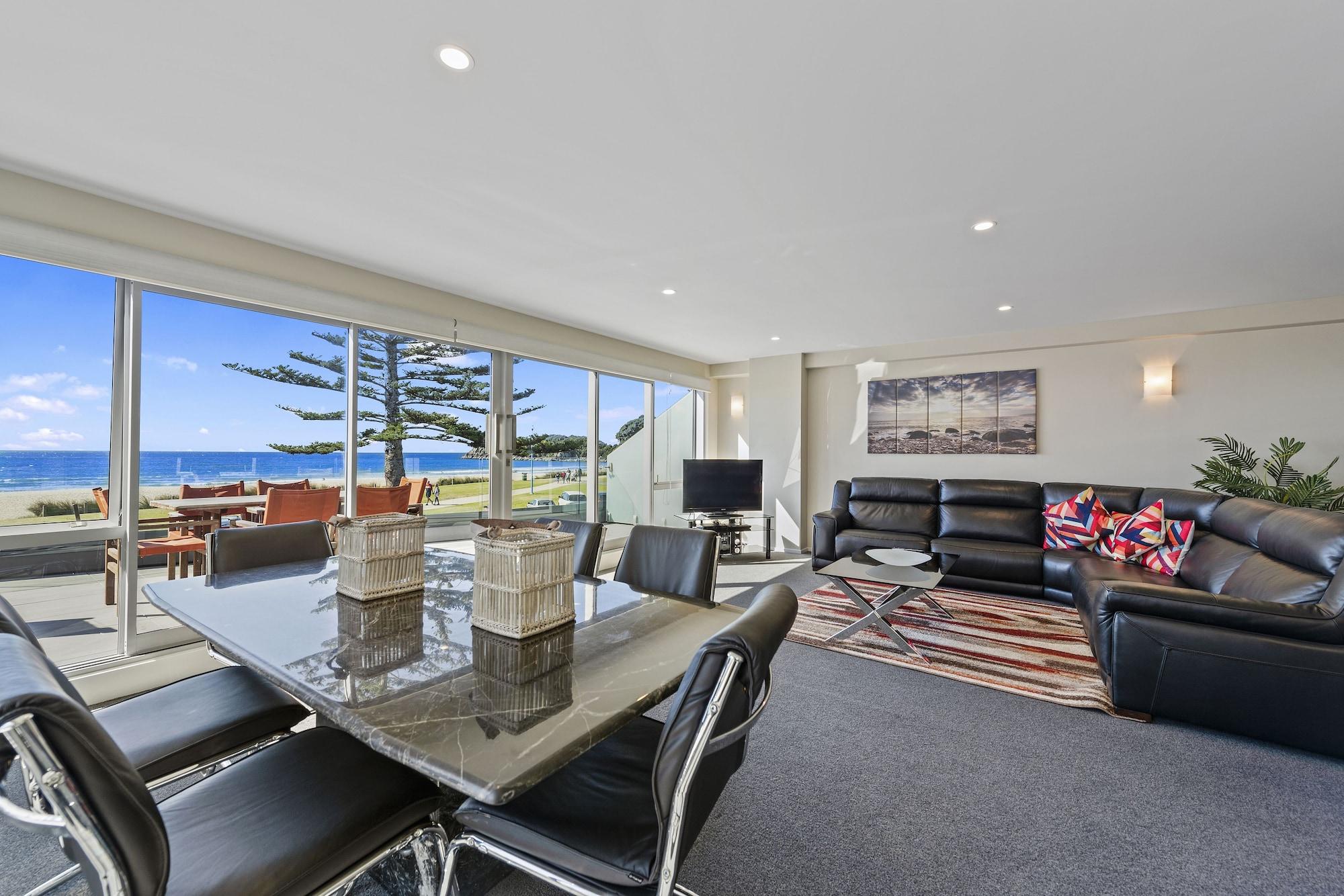 Pavilion Beachfront Alojamiento Mount Maunganui Exterior foto